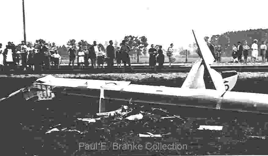 Auseklis crashed - July 28, 1938
